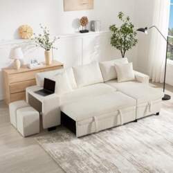 Corner Sofa with Sleep Function and