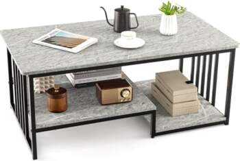 COSTWAY Coffee Table, Coffee Table with