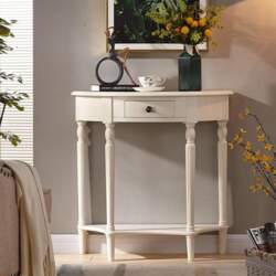 Crescent Moon Console Made of Solid