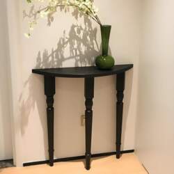 Crescent Moon Console Table, Narrow Solid