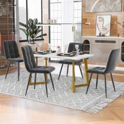 Ctastay Dining Table Set with 4