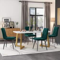 Ctastay Dining Table Set with 4
