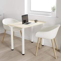 Dining Room Table with White Legs