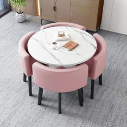 Dining Table Set with 4 Chairs