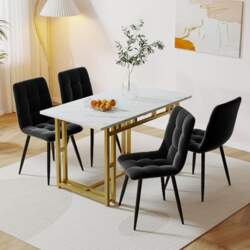 Dining Table with 4 Chairs Set