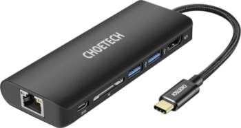Dokēšanas stacijas adaptera koncentrators USB Type