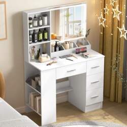 Dressing Table with Mirror and Lighting