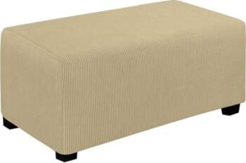 Easy-Going Large Rectangular Stretch Ottoman Cover