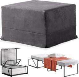 EVERGREENWEB Folding Stool with Single Bed