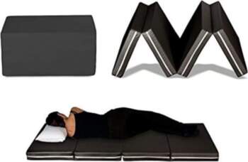 Evergreenweb Futon Bed, Space-Saving Single Mattress