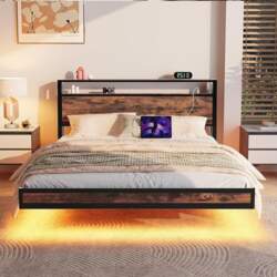 Floating Bed Frame King Size with