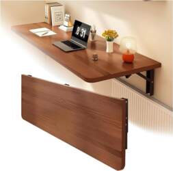 Floating Laptop Desk, Wall Mounted Folding