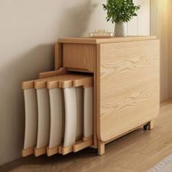 Folding Dining Table Set, Space Saver