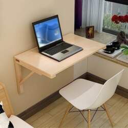 Folding Wall Desk Solid Wood Small