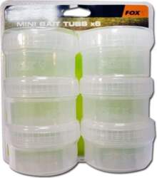 Fox Bait Tubs Half Size Clear