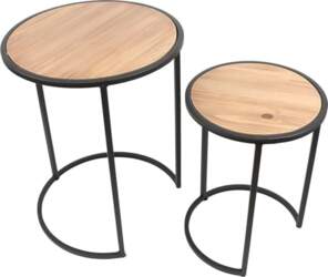 FRANK FLECHTWAREN Circle Side Table Set