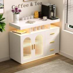 FREDEES Kitchen Cabinet Sideboard with 3