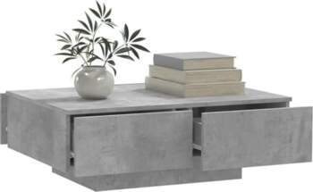 Gecheer Coffee Table with Drawer, Side