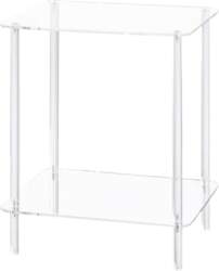 Generic Acrylic Bedside Table - Side