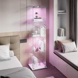 Glass Display Case with LED Lighting