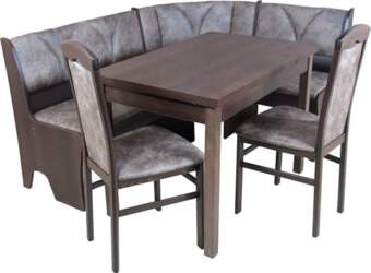 Hall II Corner Bench Set Dark