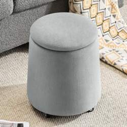 Hellove Stool with Storage Space, Round