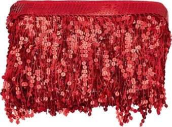 HOBBIESAY 10 Yards Deep Red Sequin