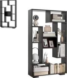 HOMASIS Bookcase with 9 Compartments, Cube