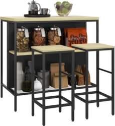 HOMCOM Bar Table with Bar Stool