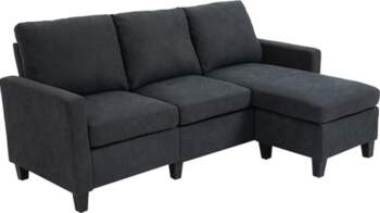 HOMCOM Corner Sofa Couch, Reversible Chaise