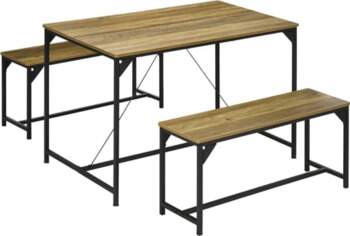 HOMCOM Dining Set of 3, Kitchen
