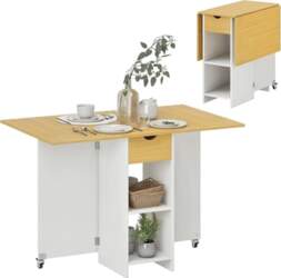 HOMCOM Folding Dining Table, Folding Table