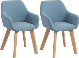 HOMCOM Set of 2 Dining Chairs