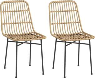 HOMCOM Set of 2 Dining Chairs