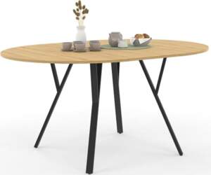 IDMarket - Extendable Round Dining Table