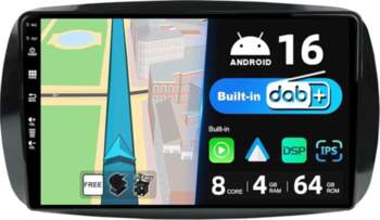 Iebūvēts DAB — Android 16 IPS