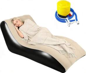 Inflatable Sofa with Flock Surface, 155