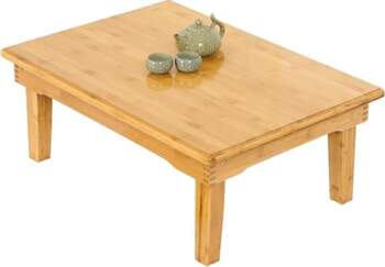 Japanese Bamboo Dining Table, Folding Low