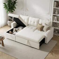 JIEXI Sofa Bed Extendable Couch, Extendable