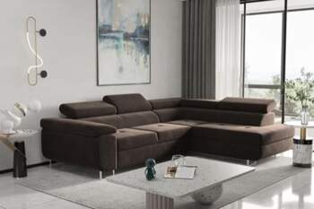 Kaiser Möbel, Corner Sofa with Sleep