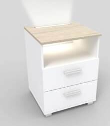 Kalb Mila Bedside Table with Integrated