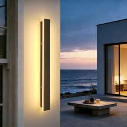 Ketom Long Wall Light Black, LED
