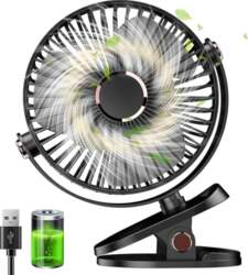 Klipsveida ventilators, mazs galda ventilators, USB