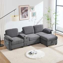 L Shape Sofa Bed with Bed