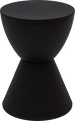 LeisureMod Black Side Table - Modern