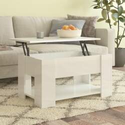 Lift Top Coffee Table with Hidden