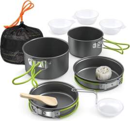 Lixada Camping Pot Set 11-Piece Camping
