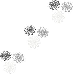 MAGICLULU Set of 9 Flower Shaped