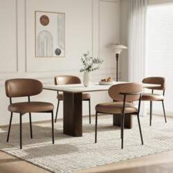 MALOL Set of 4 Upholstered Dining