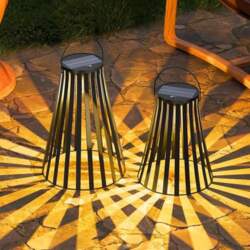 MALUX Pack of 2 Solar Lanterns